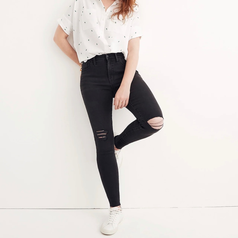 Madewell 9” high rise skinny jeans